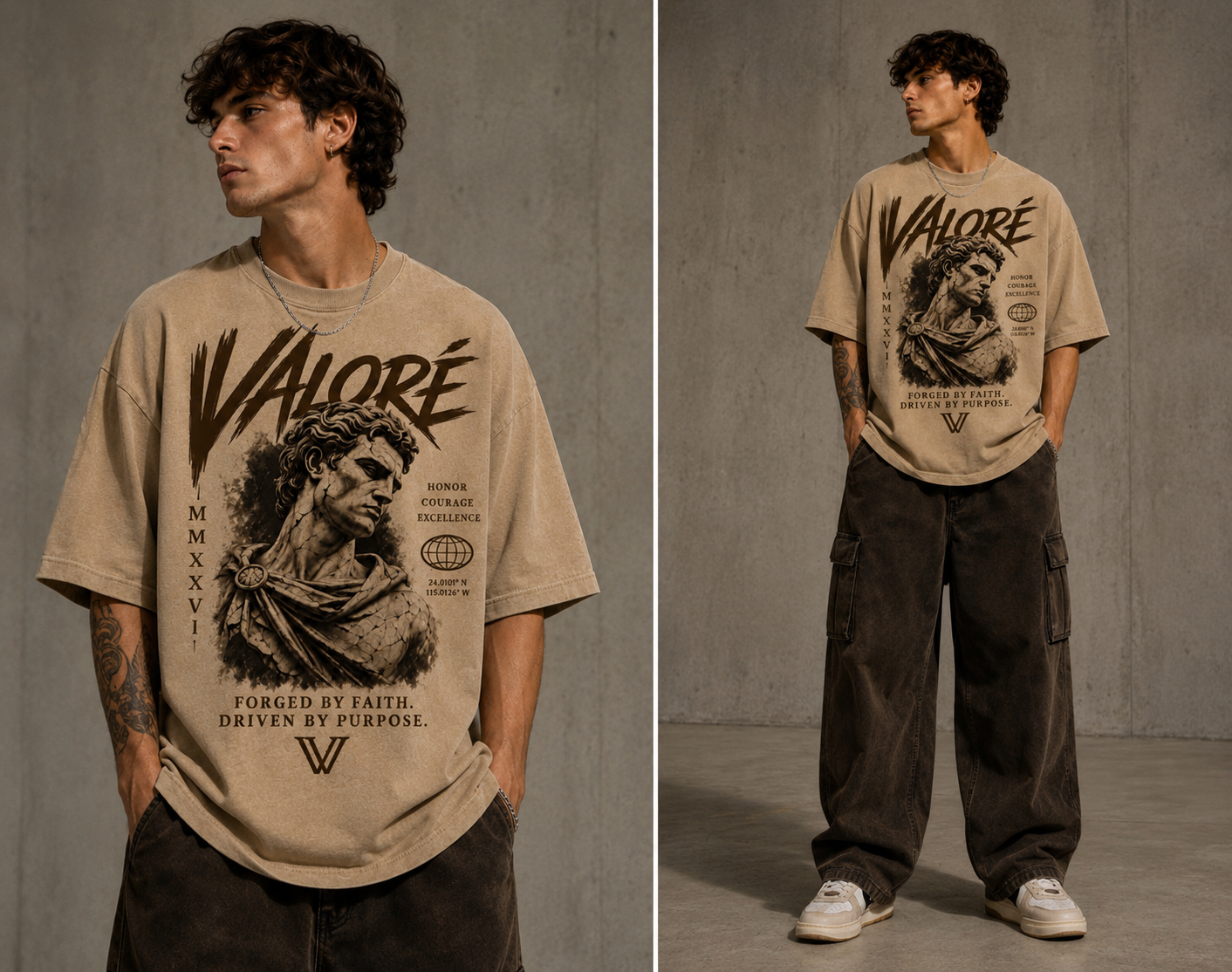 VALORÉ – Forged by Faith Oversized Tee