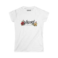 Valore Floral Logo Women’s Tee — 'Valoré' Script with Red & Yellow Roses