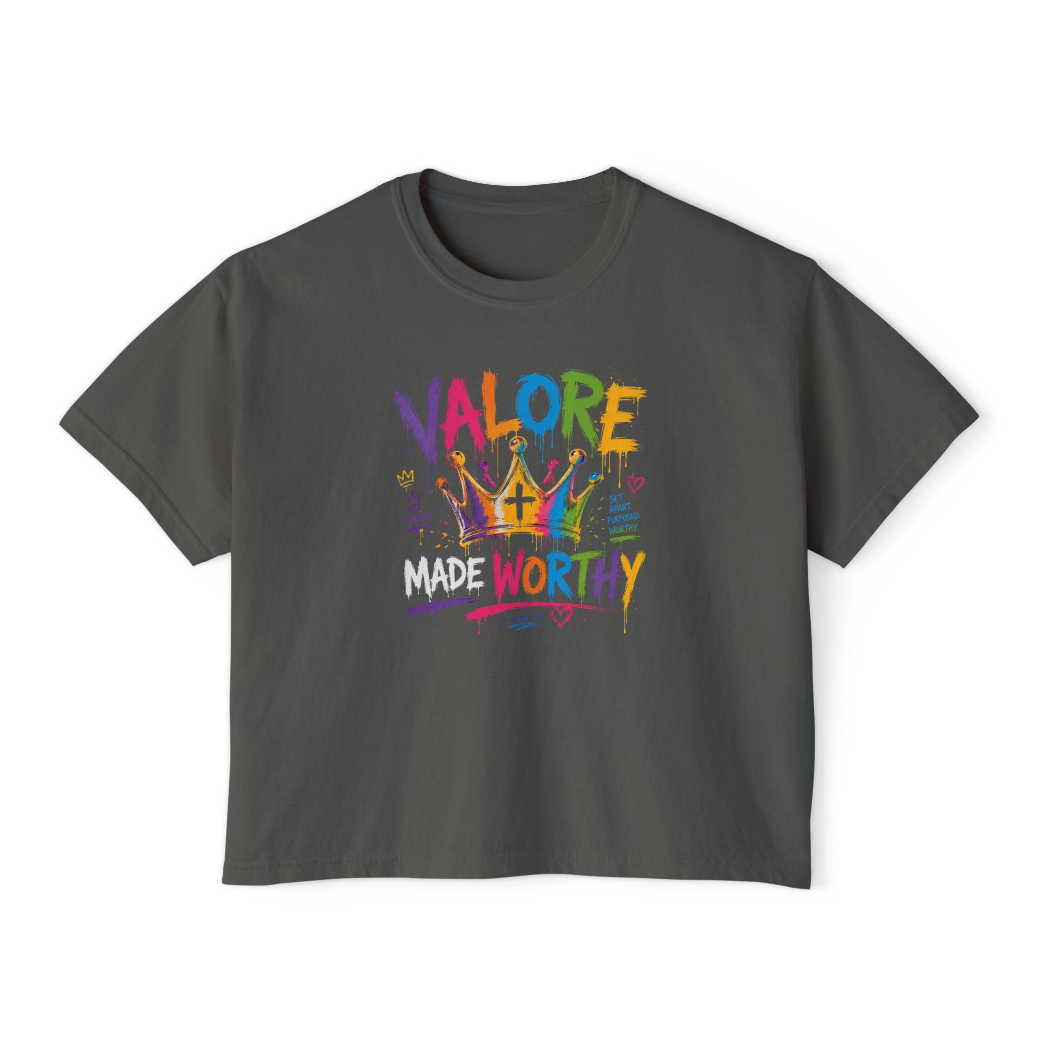 Colorful Inspirational Women's Boxy T‑Shirt