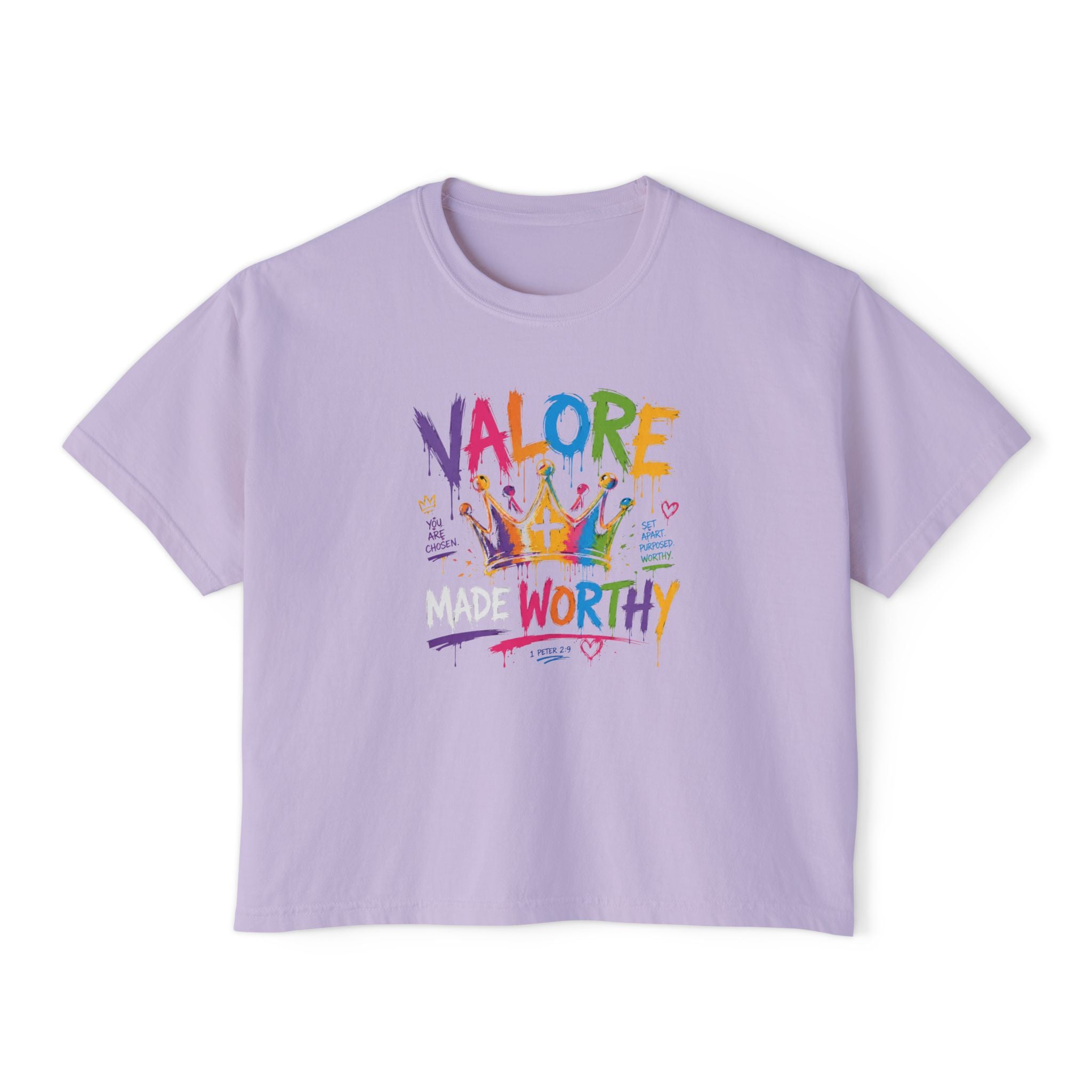 Colorful Inspirational Women's Boxy T‑Shirt