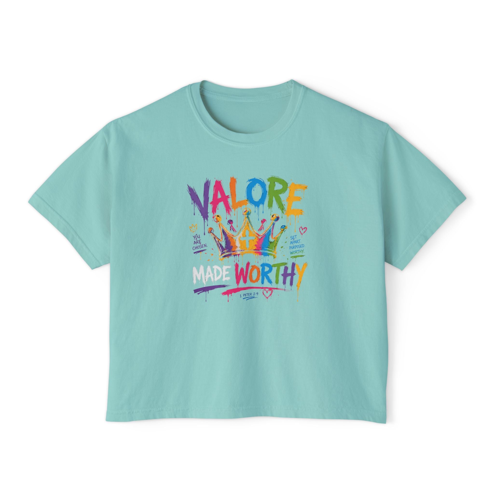 Colorful Inspirational Women's Boxy T‑Shirt