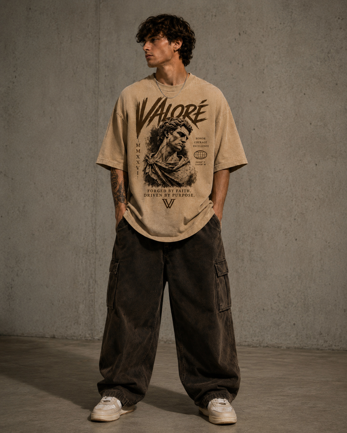 VALORÉ – Forged by Faith Oversized Tee