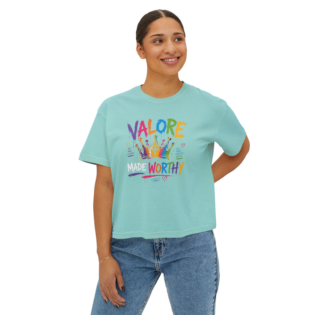 Colorful Inspirational Women's Boxy T‑Shirt