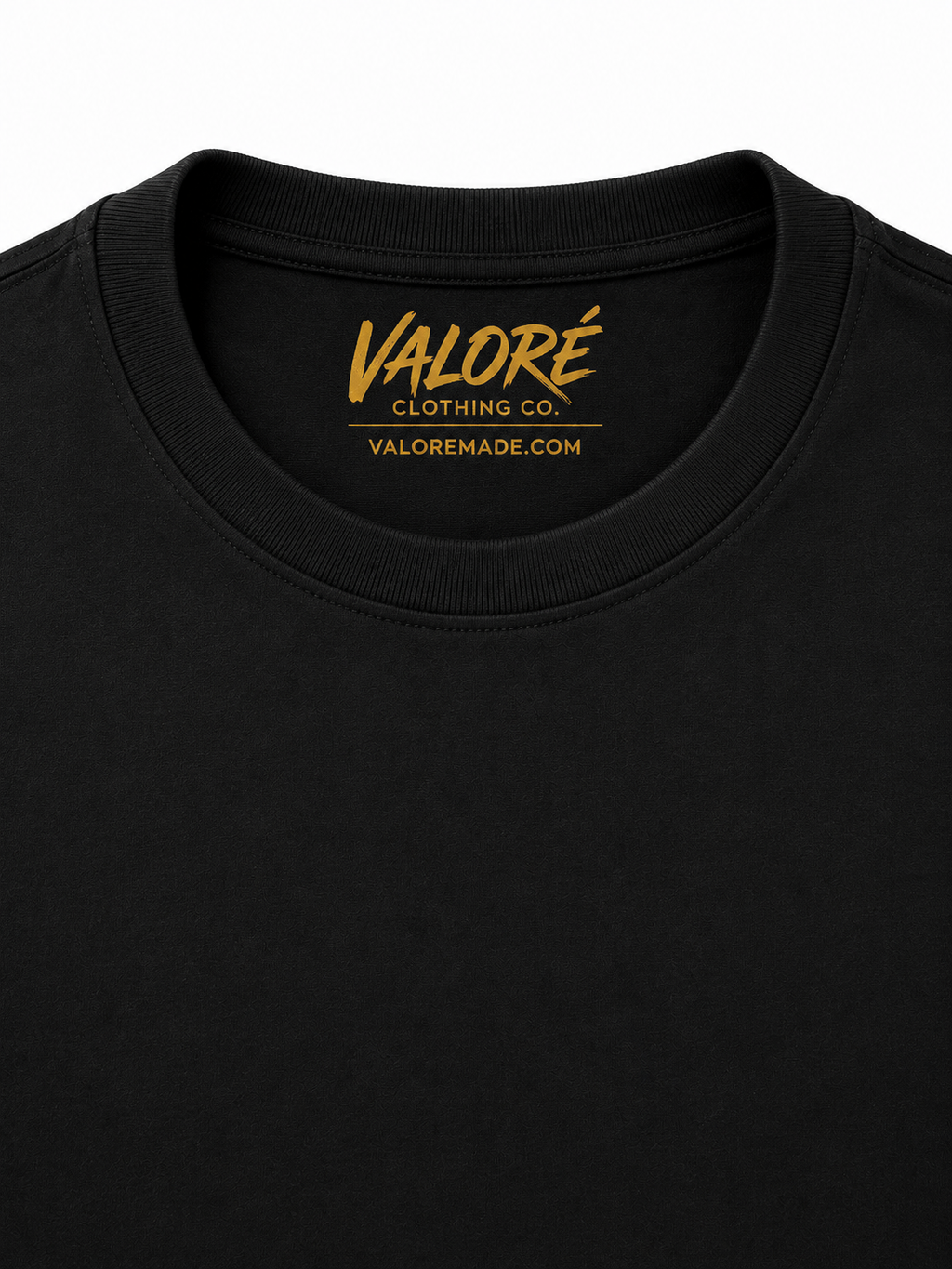 Black Plain Valoré T-Shirt