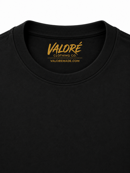 Black Plain Valoré T-Shirt